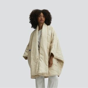 Casper Snoozewear Blanket Robe in Oatmilk (S,M,L) and Indigo (S and L)